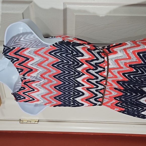 Emily West ,lace with white lining and slip , fun colors ,sleeveless - Picture 10 of 14